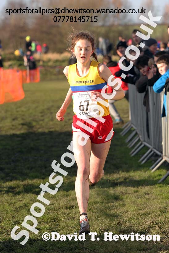 Junior womens Northern Cross Country  Championships, Pontefract. Photo: David T. Hewitson/Sports for All Pics